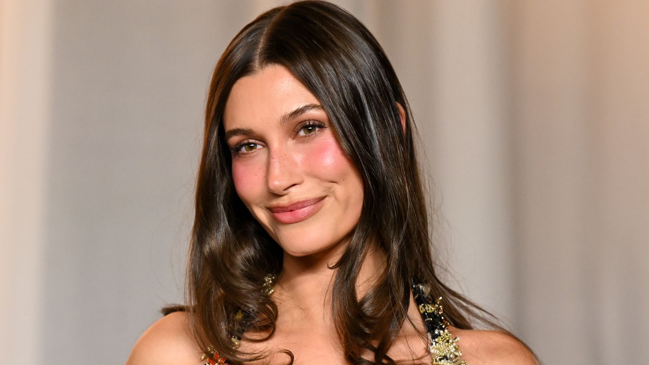 Hailey Bieber's Glossy Black Nails Are Ready for Spooky Season—See the Photos